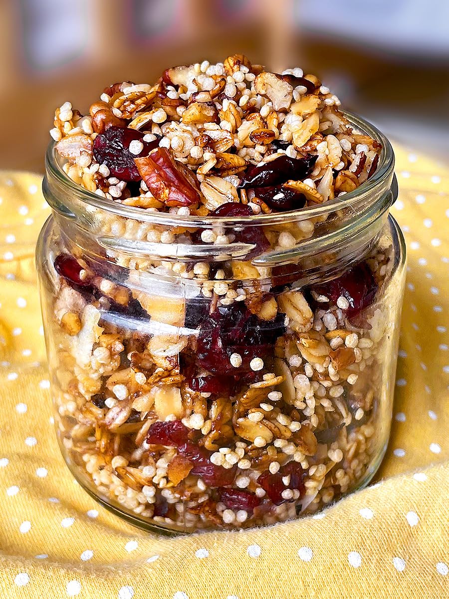 Herbazest Quinoa Crispies - 1 Lb - Vegan & Gluten Free Superfood - Light, Crunchy & Protein-Rich - Perfect For Yogurt, Cereal, G