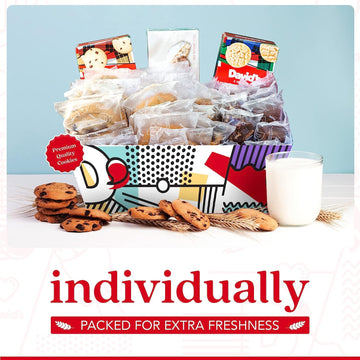 David Cookies Gift Basket For Families Food Christmas Gift - Large Crate Assorted Cookies For Sharing - Fresh Gourmet Cookies Fo