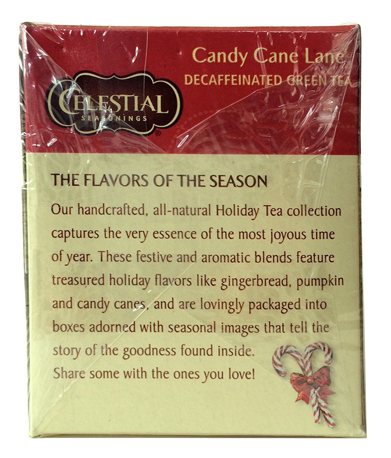 Celestial Seasonings Tea Decaf Candy Cane Lane (Pack Of 3)
