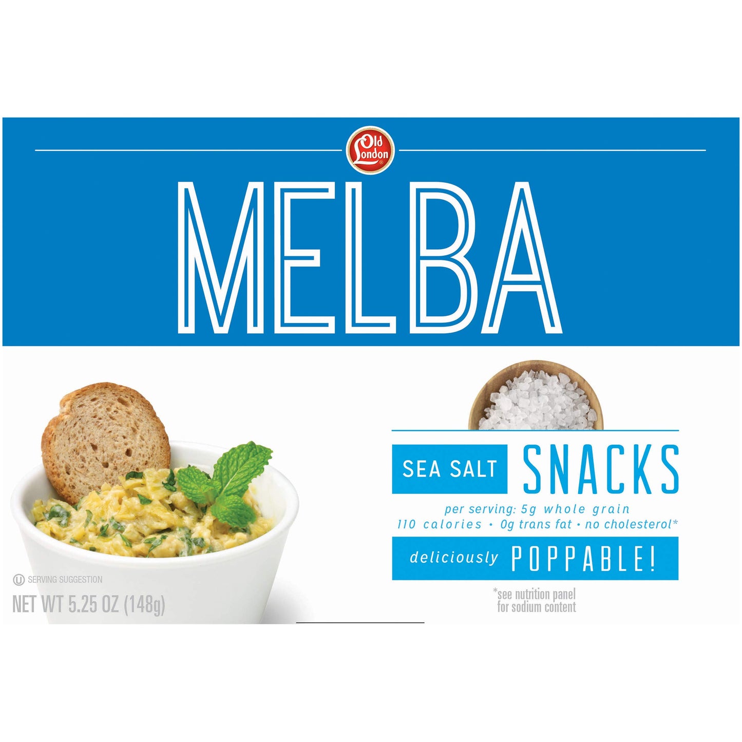 Old London, Melba Snacks, Sea Salt, 5.25 oz