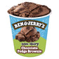 Ben & Jerrys Non-Dairy Chocolate Fudge Brownie Frozen Dessert Certified Vegan Pint 16 oz