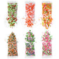 Easter Sprinkles For Cake Decorating, Cupcake, Cookies, Ice Cream Topper, 6 Packs Orange Sprinkles Green Sugar Pearls Candy, Six