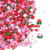 Rose Hearts Sprinkles Pink and Red Mixed Cupcake Cake Decoration Cake Cookie IceCream Donut 3.4oz
