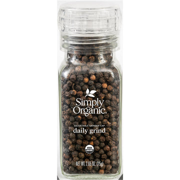 Simply Organic Daily Grind, Certified Organic | 2.65 oz | Pack of 3 | Piper nigrum L.