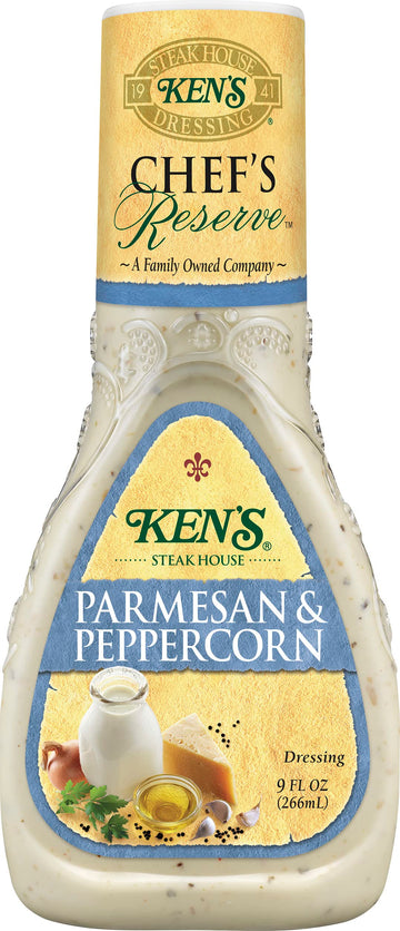 Ken'S Steak House Chef'S Reserve Parmesan Peppercorn Dressing (9 Ounce (Pack Of 4))
