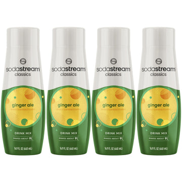 SodaStream Ginger Ale 440ml 4-Pack - Carbonated Beverage, Model 1100912011, Pack of 4
