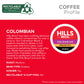 Hills Bros. Colombian Coffee, Single Serve Keurig K-Cup Pods, Medium Roast Coffee, 12-Count Box