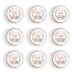 Foowztao 48Pcs Happy Easter Cupcake Toppers Wafer Paper Cake Picks Easter Theme Birthday Party Spring Theme Baby Shower Party Su