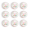 Foowztao 48Pcs Happy Easter Cupcake Toppers Wafer Paper Cake Picks Easter Theme Birthday Party Spring Theme Baby Shower Party Su