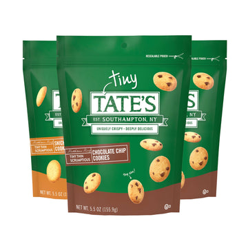 Tates Bake Shop Tiny Tates Variety Pack, Chocolate Chip & Snickerdoodle Cookies, 3-5.5 oz Bags