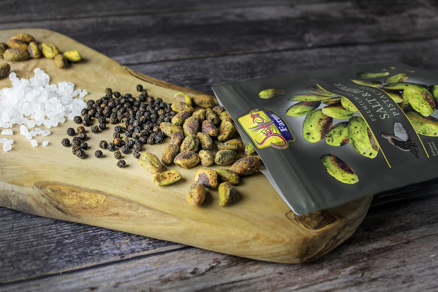 Setton Farms Naturally Seasoned Pistachio Kernels, Salt And Pepper, No Shell Pistachios, Certified Non-Gmo, Gluten Free, Vegan And Kosher, 5 Oz Resealable Pouch