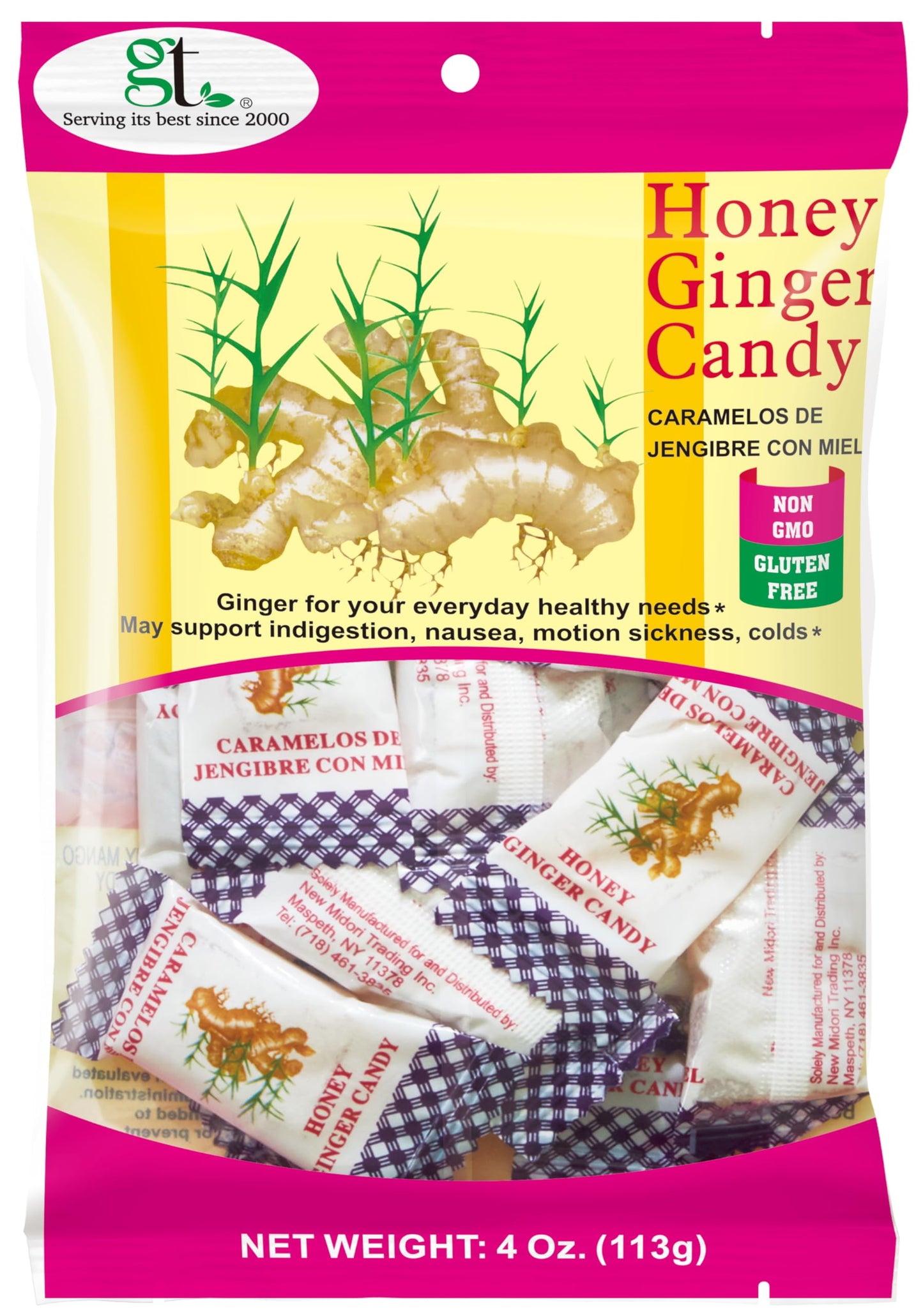 Honey Ginger Candy 1-pack 4oz