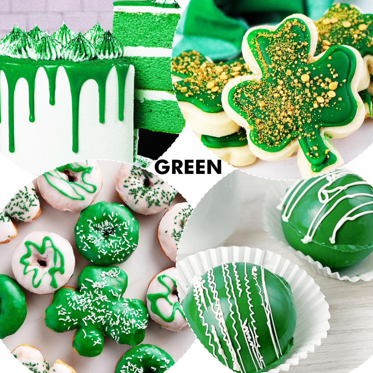 YumCraft Oil Based Food Coloring - Green, 3 fl. oz for Chocolate, Candy Melts, Buttercream, Frosting