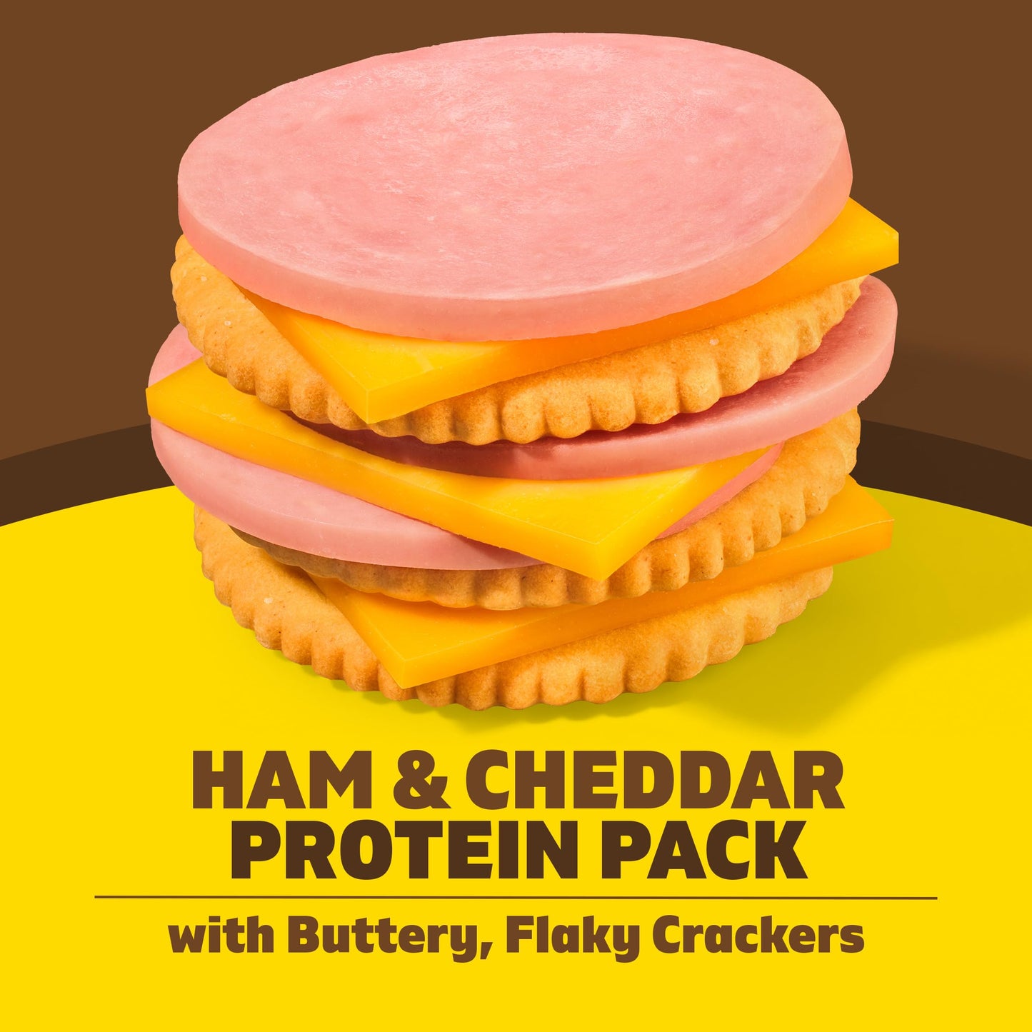 Lunchables Ham & Cheddar Protein Pack, 3.2 oz Pack