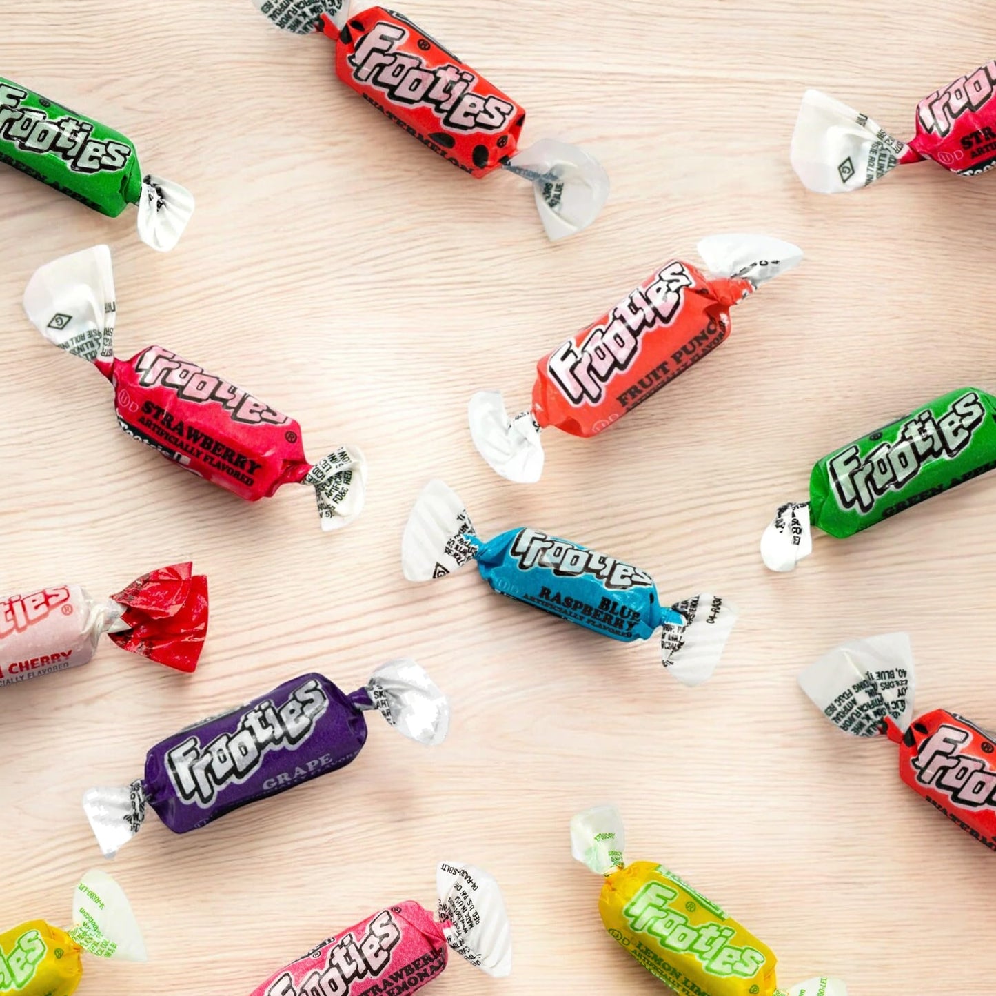 Tootsie Frooties Assorted Candy Mix (10 Fruity Flavors) - Tootsie Roll Taffies, Ultimate Fruity Variety Pack, Gluten Free, Peanu
