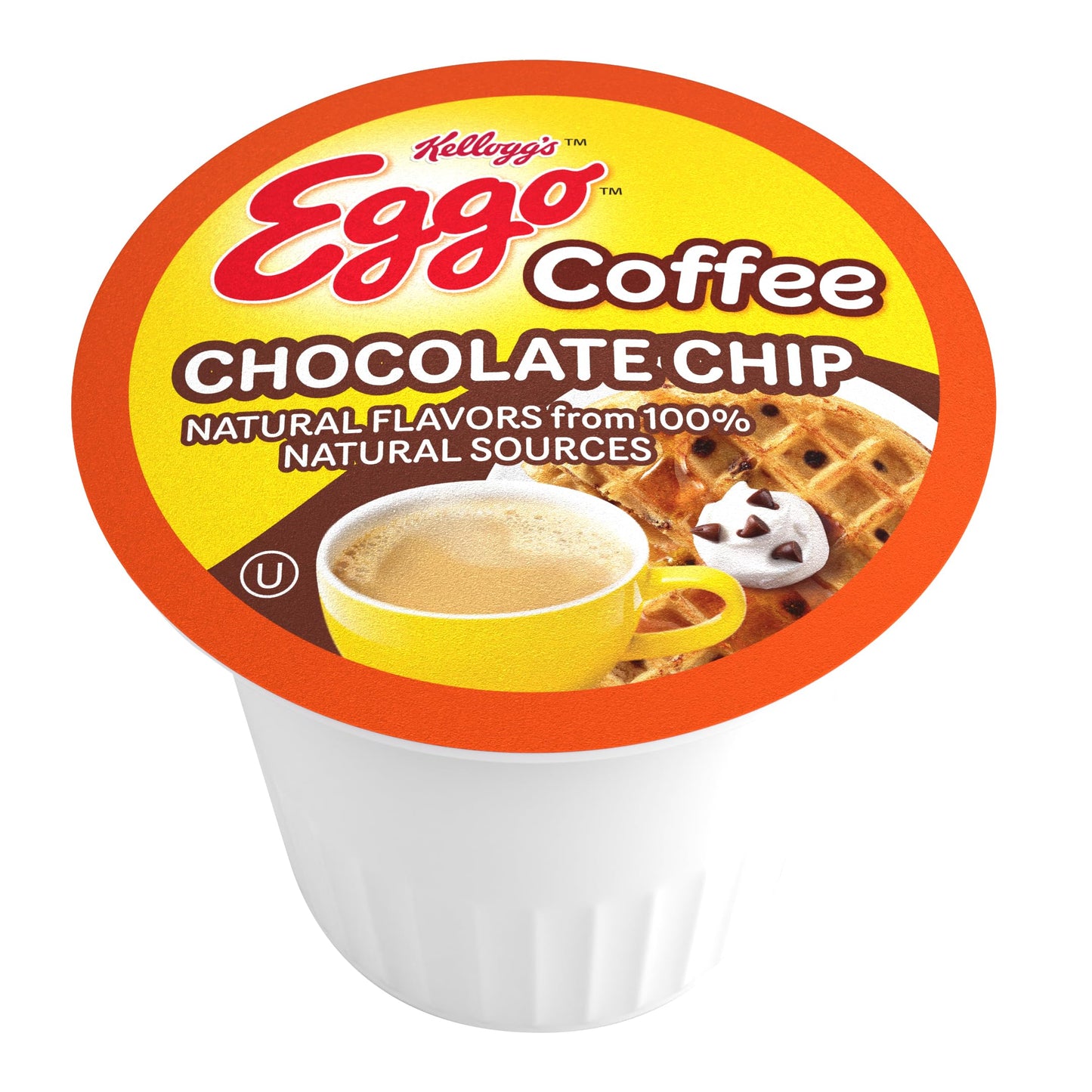 Eggo Chocolate Chip Waffle Flavored Coffee Pods for Keurig, Fair Trade Certified, 40 Count
