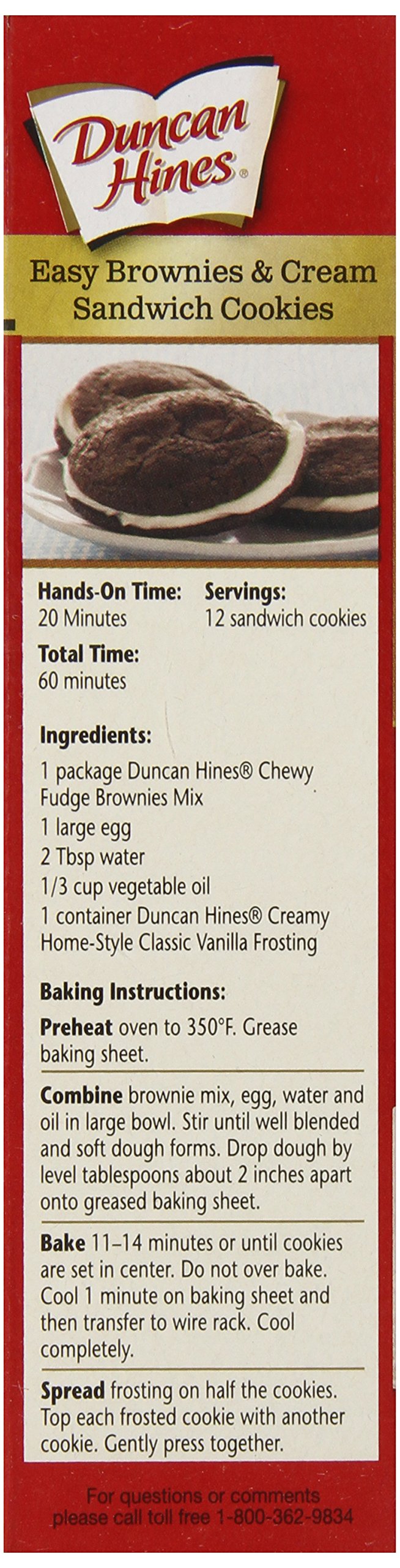 Duncan Hines Chewy Fudge Brownie Mix, 18.3 Ounce (Pack Of 12)
