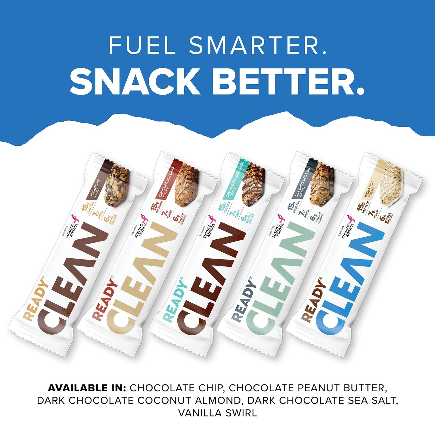 Ready® Protein Bars – High-Protein Snack With 15G Whey Protein, All-Natural Ingredients, Supports Lean Muscle And Recovery, No Artificial Sweeteners – Chocolate Peanut Butter, 12-Pack