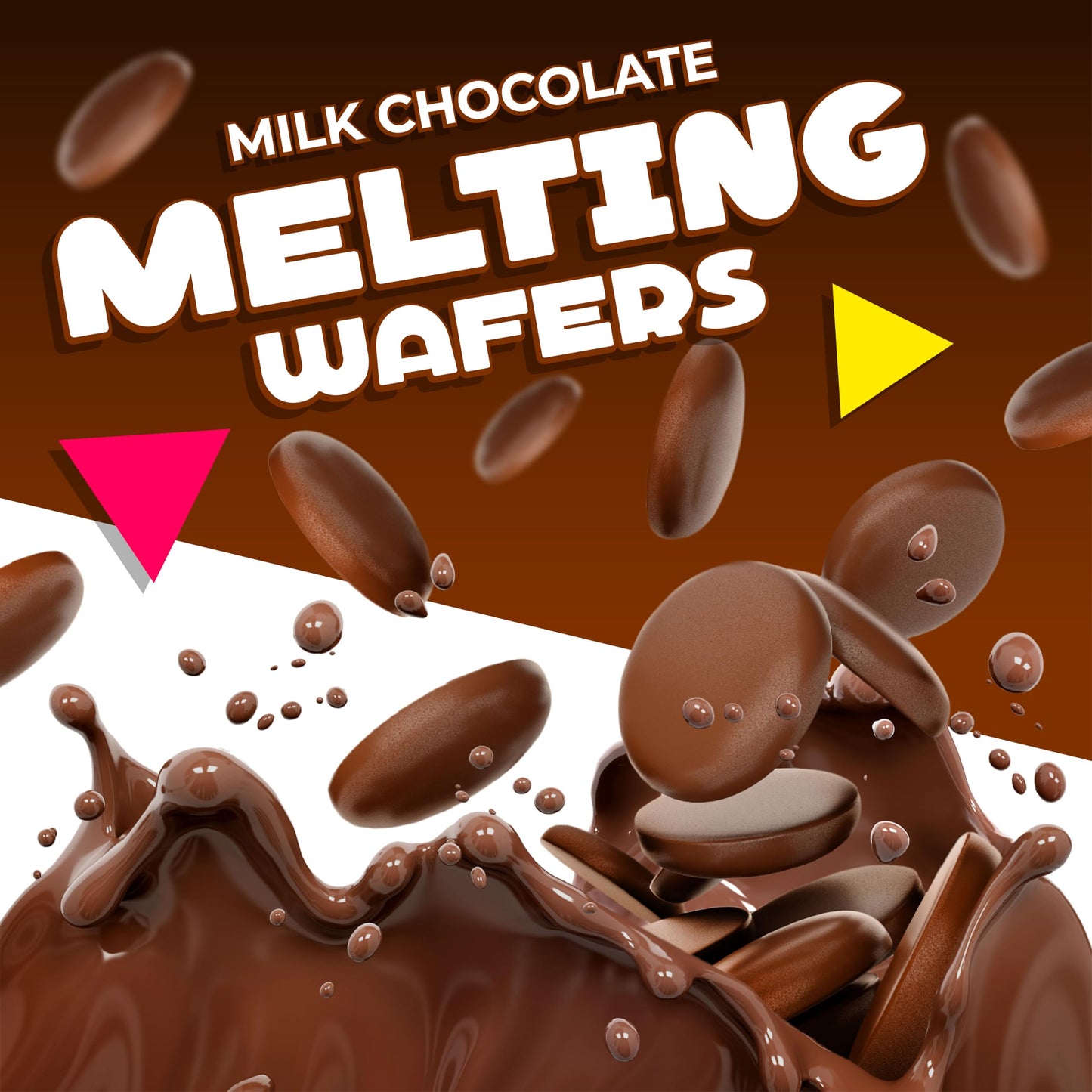 Milk Chocolate Melting Wafers | 5 Pound Bag | Baking Candy