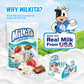 Milkita Creamy Shake Candy Bag, Gluten Free Chewy Candies With Calcium & Real Milk, Zero Trans Fat, Low-Sugar, Neapolitan Flavors (Vanilla, Strawberry, Chocolate), 30 Pcs