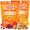 Cooper Street Twice-Baked Orange Cranberry Biscotti Cookies (16 oz - Pack of 2) - Over 50 Biscotti per Bag Loaded with Real Frui