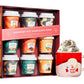 Kiri & Sons Hot Chocolate Mix Gift Set, Winter Edition, 0.83 Ounce (Pack of 6), Flavors: Double Chocolate, French Vanilla, Peppermint, Salted Car