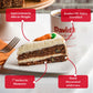 Davids Cookies Layered Carrot Cake, 10 Pre-sliced, 14 pcs, Gourmet Dessert, 68 Ounce, Perfect for Easter Gifts