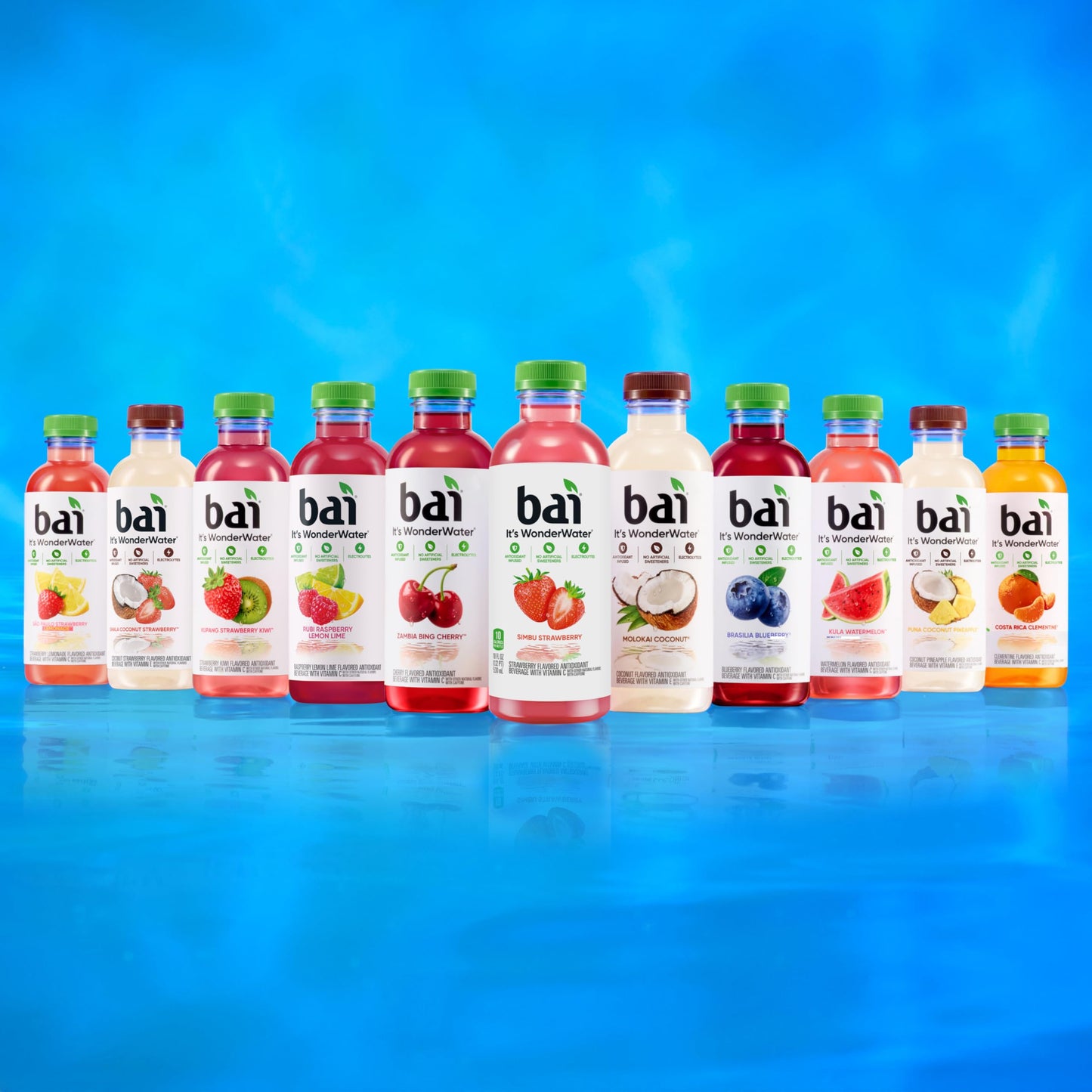 Bai Antioxidant Infused Water Beverage  Malawi Mango  with Vitamin C and No Artificial Sweeteners  18 Fluid Ounce Bottle  12 Pack