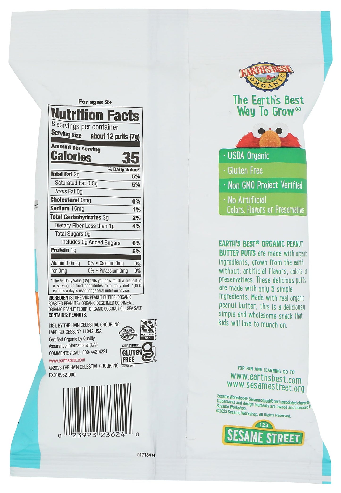 PUFFS SNACK PNUT BTR