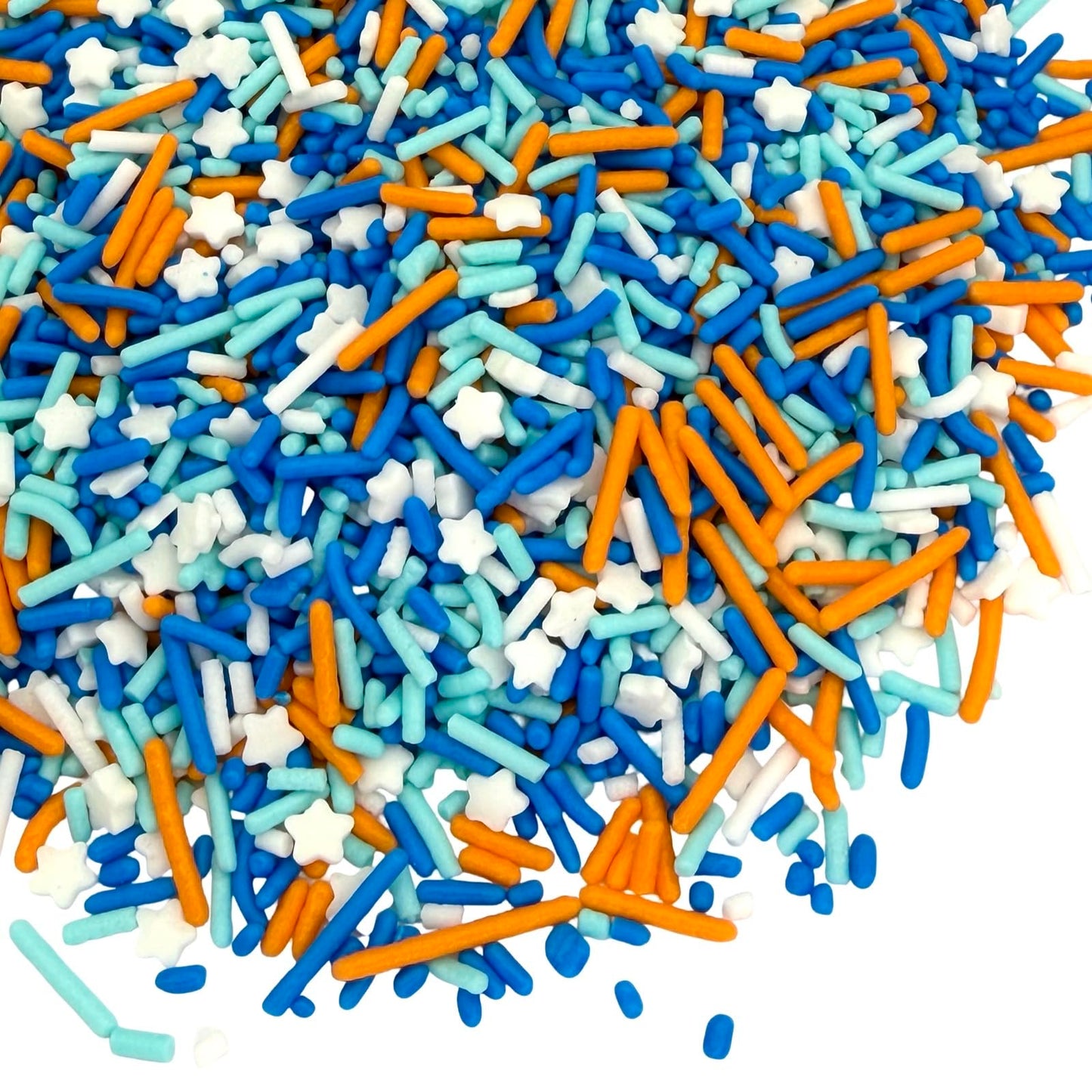 Manvscakes, Blue and Orange dessert Sprinkles, Cake decorations, Chocolate, Fondant baking, Edible sprinkle, Cupcake toppings