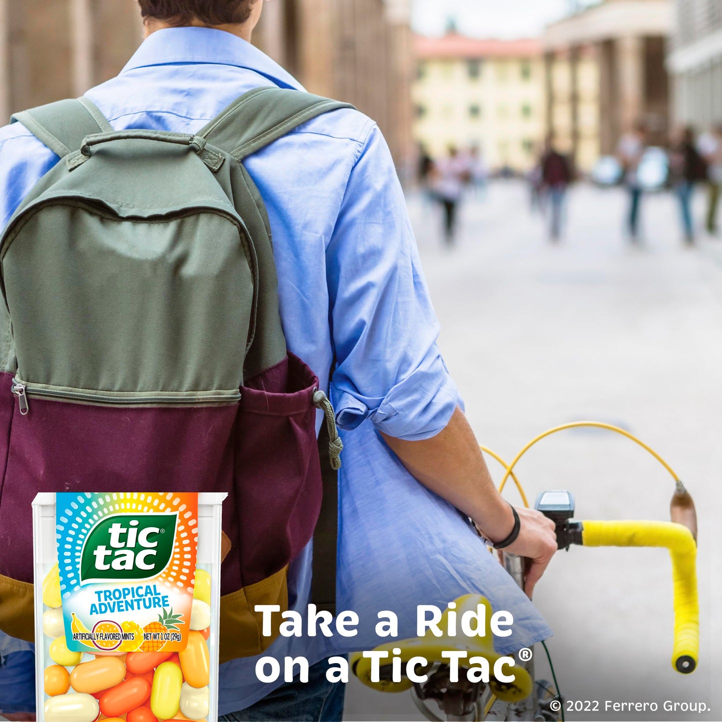 Tic Tac Tropical Adventure Fruit Flavored Mints, 12 Count, On-The-Go Refreshment, Stocking Stuffers, 1.7 Oz Each