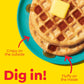 Eggo Frozen Waffles, Frozen Breakfast, Breakfast Food, Buttermilk, 12.3oz Box (10 Waffles)