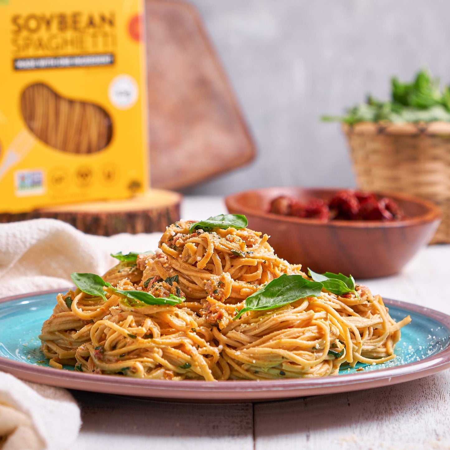 The Only Bean - Organic Soy Bean Spaghetti Pasta - High Protein, Keto Friendly, Gluten-Free, Vegan, Non-Gmo, Kosher, Low Carb, P