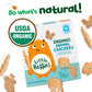 Little Bellies Organic Animal Crackers Toddler Snack (Pack Of 5 X 4.58 Oz Individual Packs)