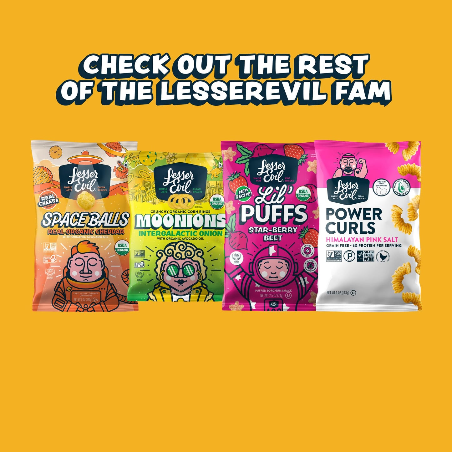 Lesserevil Himalayan Gold Organic Popcorn & Himalayan Pink Salt, 4.6 oz (Pack of 3) + 0.46 oz Snack Bag, Premium Quality