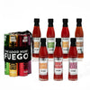 The Good Hurt Fuego, Hot Sauce Sampler Gift Set, Includes 7 Bottles In Exotic Flavors, Hot Sauce Variety Pack With Habanero, Ghost Pepper, Smoky Spirit-Inspired Flavor, Great For Men, Holiday Or Christmas Gift Idea