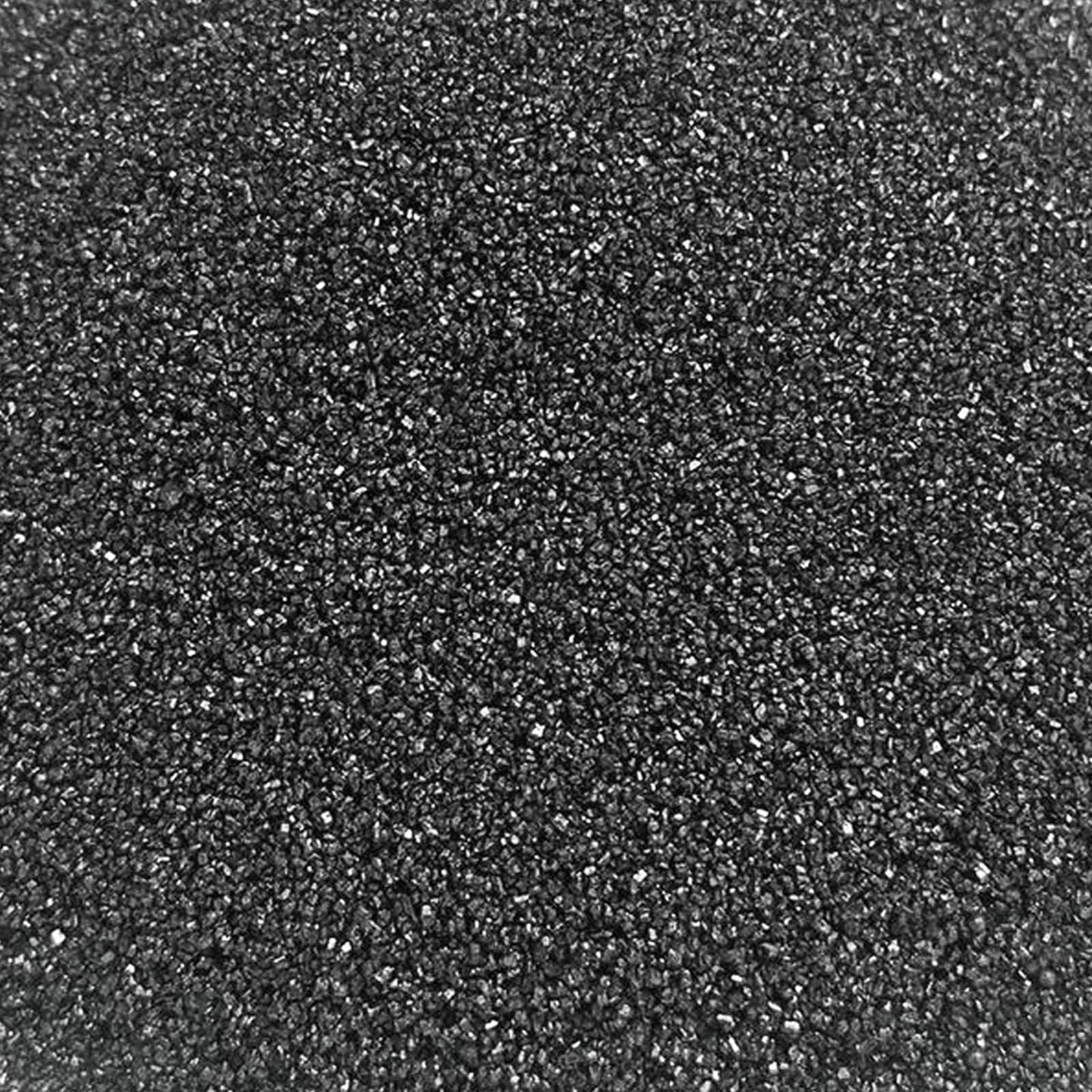 Philaeec Black Sanding Sugar Edible Sparkling Crystals For Baking Cake Decoration Cookie Ice Cream Cupcake Toppers Wedding Party