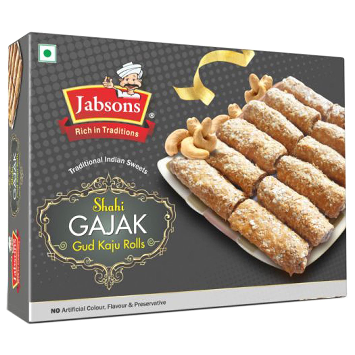 Jabsons Assorted Traditional Sweet Combo - 5 Pack (400g each) - Chikki Til Gud, Gud Kaju Roll, Agra Gud Gajak & More