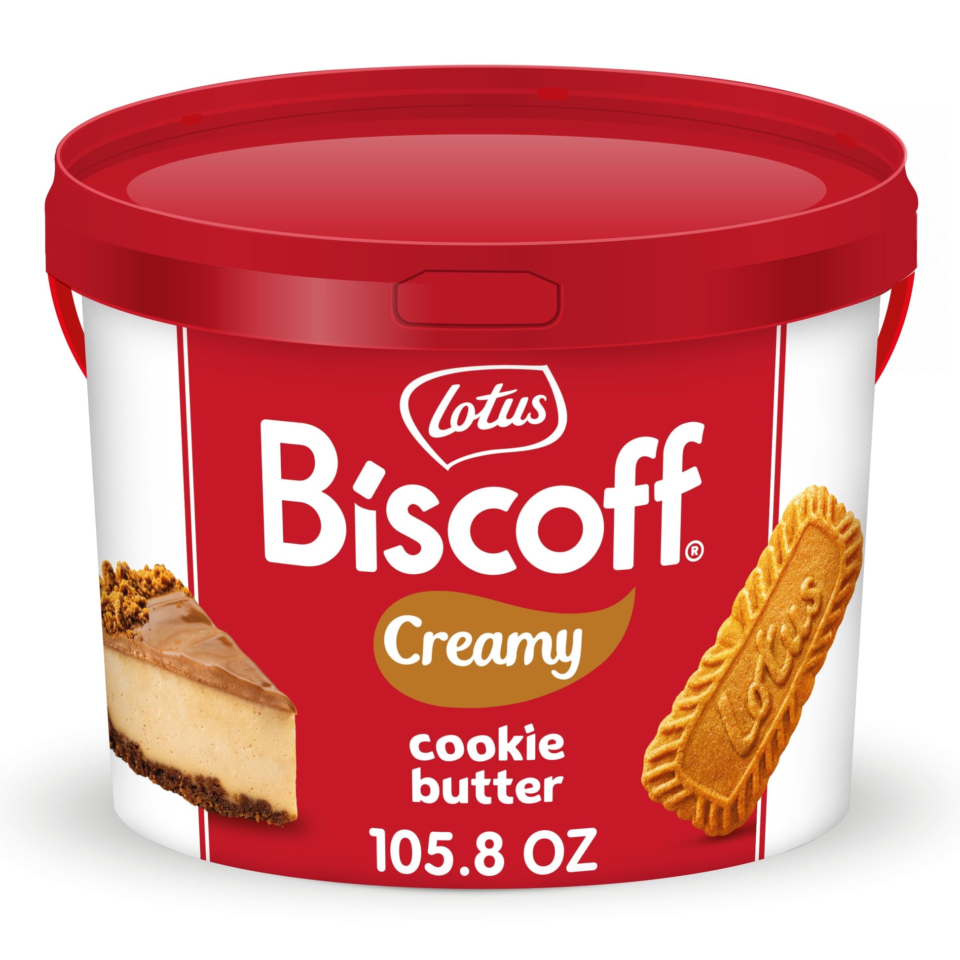 Lotus Biscoff - Cookie Butter Spread - Creamy -non GMO - Vegan- 105.8oz Pail