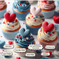 Confect Edible Sprinkles – Red, White, Navy Blue & Silver Stars – Vegan, Gluten-Free – 4.2 Oz