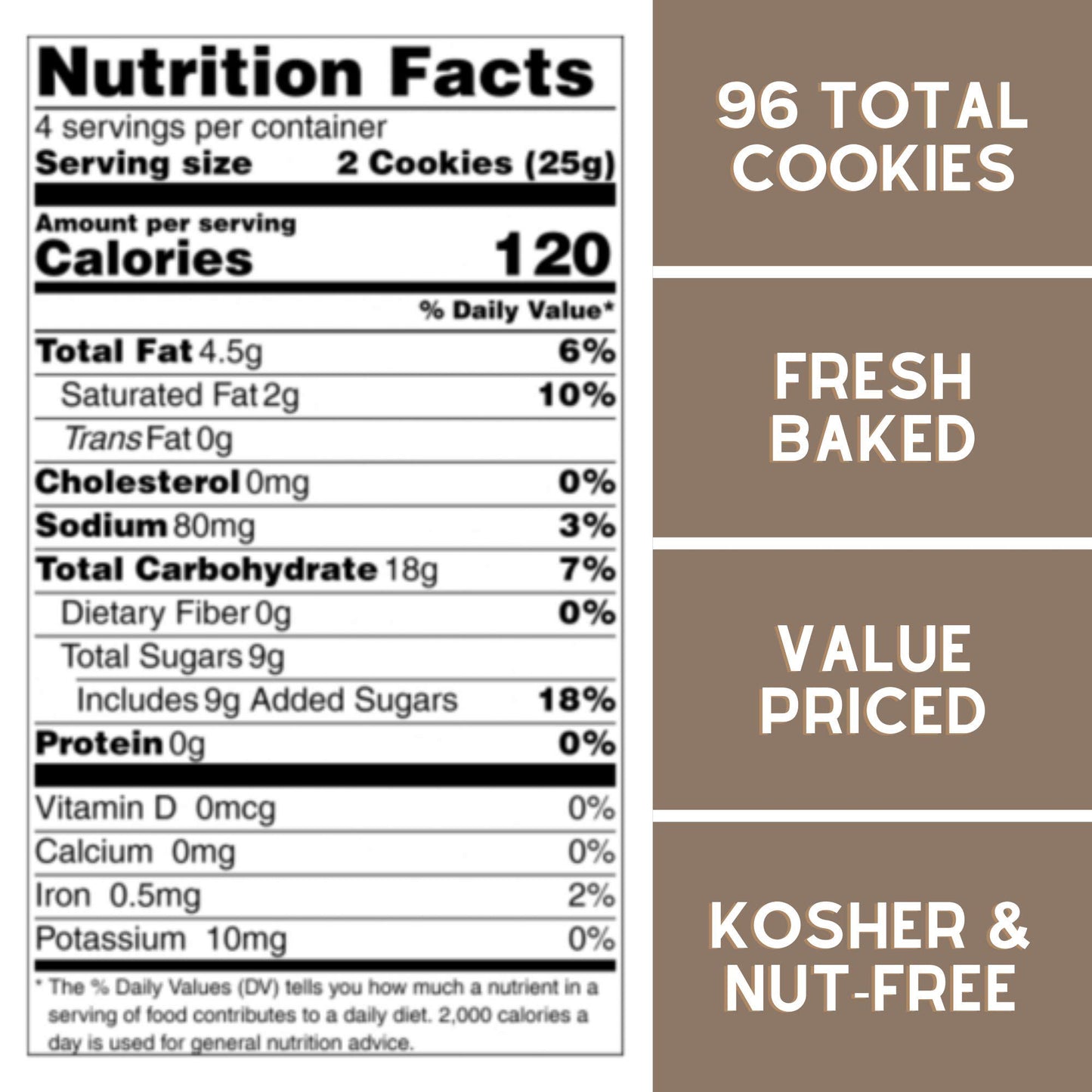 Carleys Sandwich Cookies, Duplex Chocolate & Vanilla Creme, 3.5 Oz (Pack of 12), Kosher, Nut-Free, Perfect for Lunch Boxes or Snacks