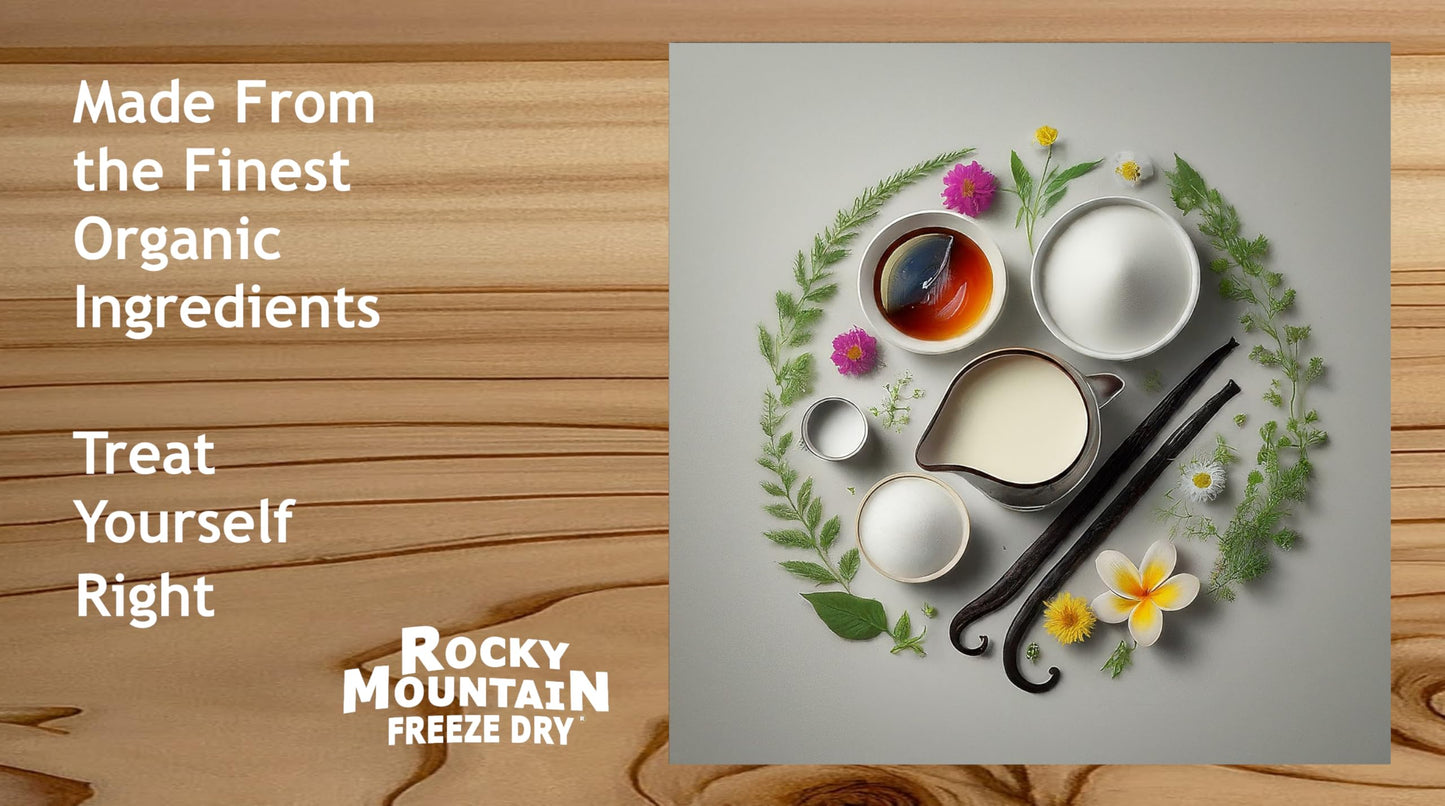 Rocky Mountain Freeze Dry Vanilla Ice Cream – Freeze Dried Snack, 1 OZ
