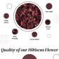 ZAVBE Hibiscus Tea - Dried Hibiscus Flowers, Cut and Sifted, 8 Ounce, Resealable Bag, Perfect for Hot & Iced Tea