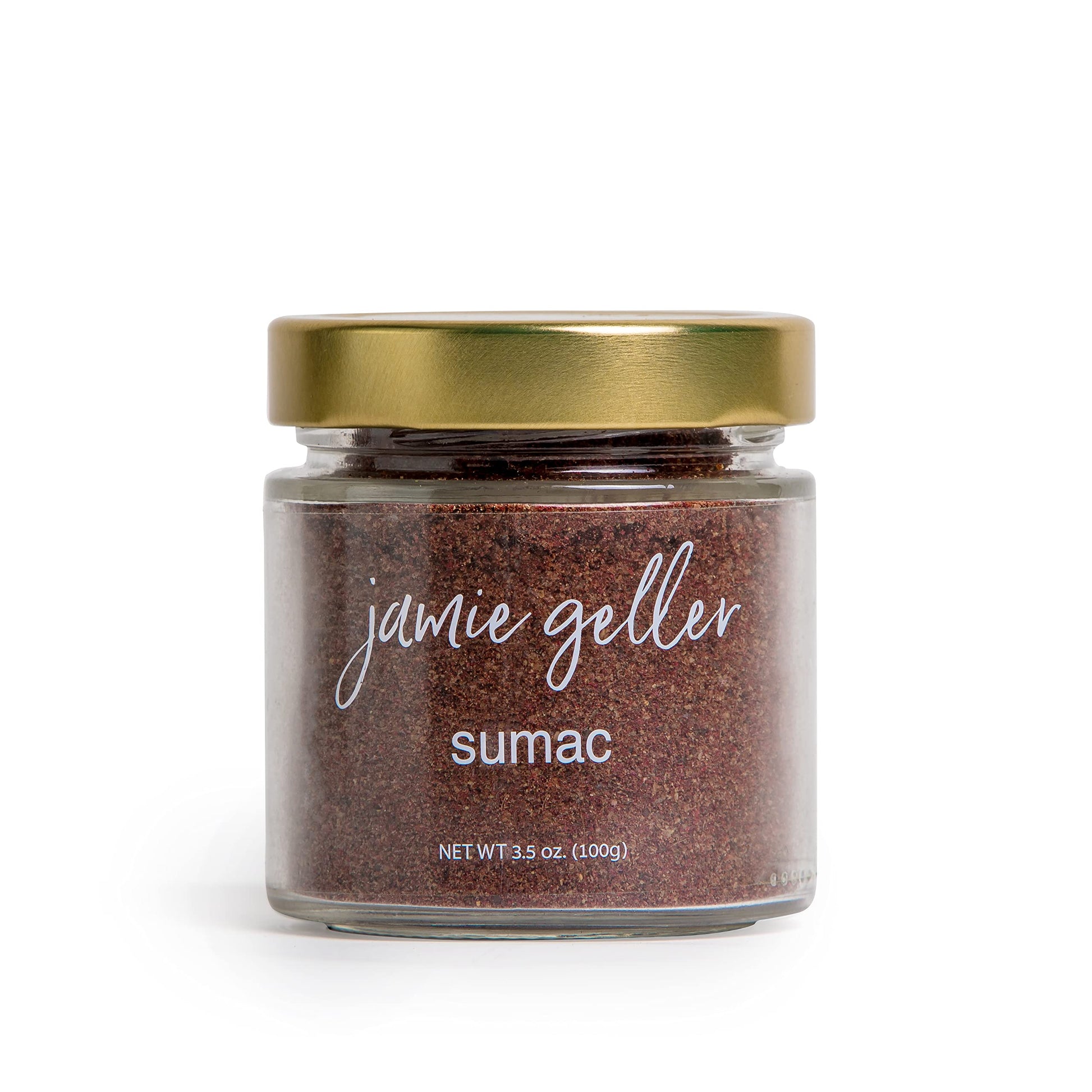 Jamie Geller Sumac Spice Seasoning | Fresh Ground Dried Red Berries (3.5 oz Glass Jar, 100g) OU KOSHER | Mediterranean Seasoning