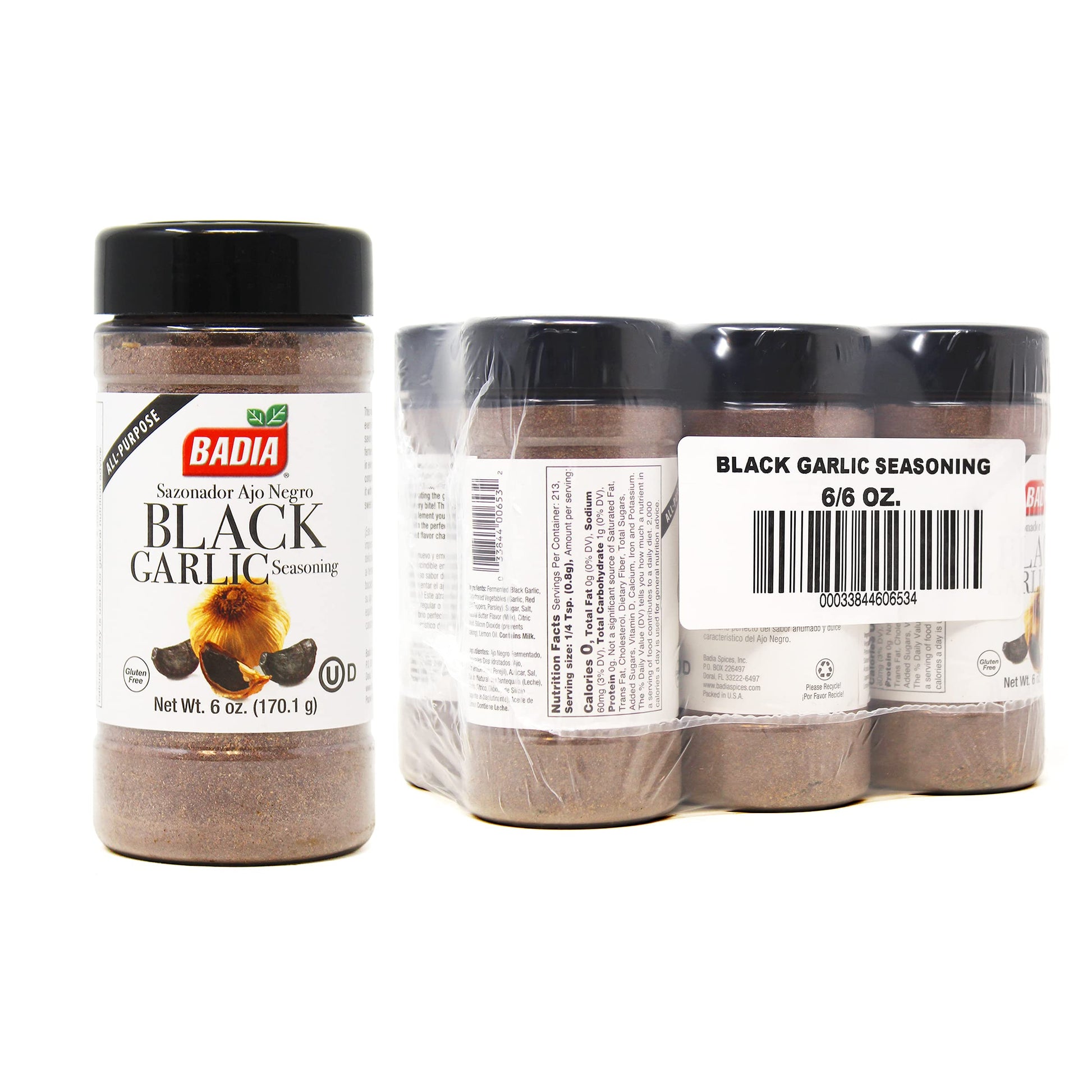 Badia Black Garlic Seasoning, 6 Ounce (Pack of 6)