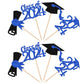 36 Pcs 2024 Graduation Theme Cupcake Toppers Glitter Class Of 2024 Cupcake Picks Diploma Grad Cap Cake Decorations For 2024 Grad