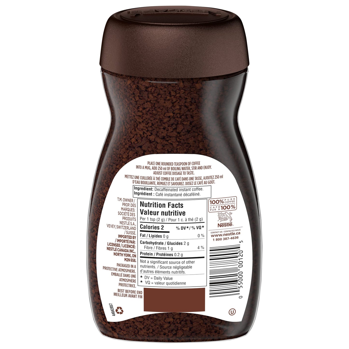 Nescaf   Rich Decaffeinated,Dark Roast Instant Coffee 100G