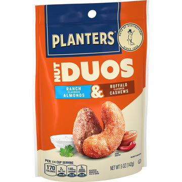 Planters Nut Duos Ranch Almonds & Buffalo Cashews 5 Oz