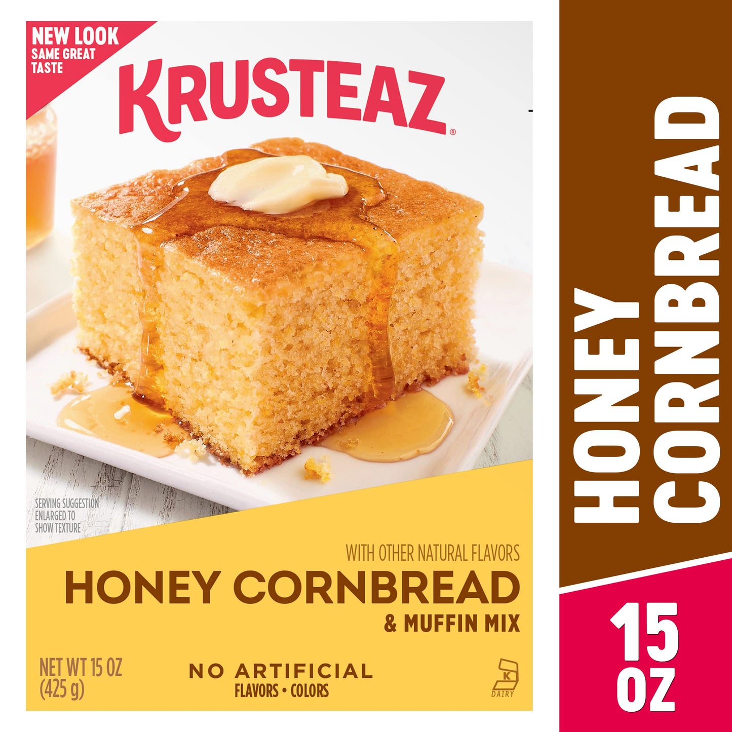 Krusteaz Honey Cornbread And Muffin Mix, 15 Ounce (Pack Of 6)