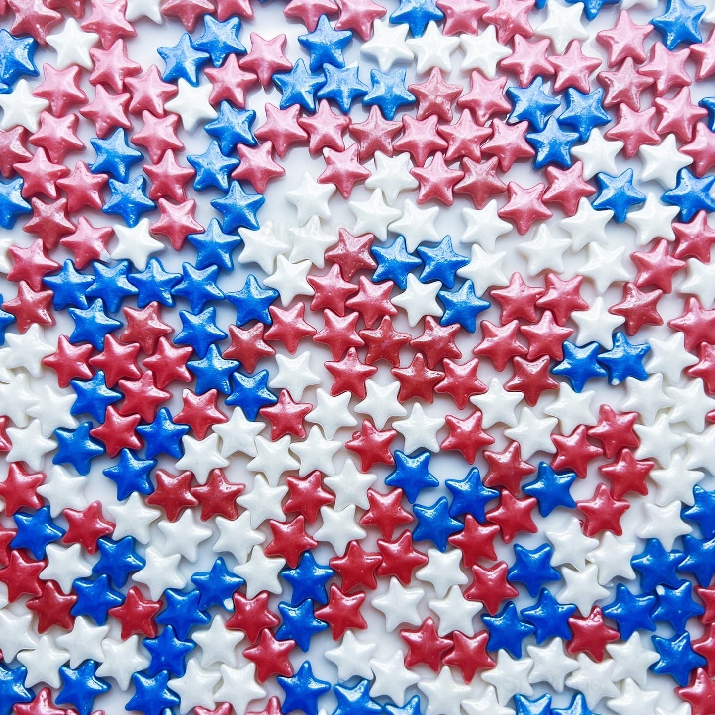 Se Si&Moos Edible Stars For Cake Decorating Red White Blue Sprinkles Fourth Of July Sprinkles Edible Patriotic Stars For Cookies